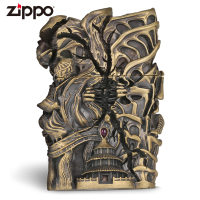 zippo芝宝正版打火机 世界建筑古铜色创意防风煤油男士火机