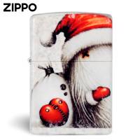 zippo芝宝正版打火机 圣诞节狂欢创意礼盒夜光防风煤油火机礼物