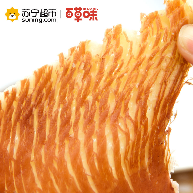 百草味（BE&CHEERY）风琴手撕鱿鱼片80g/袋 肉干类 鱿鱼片 百草味出品