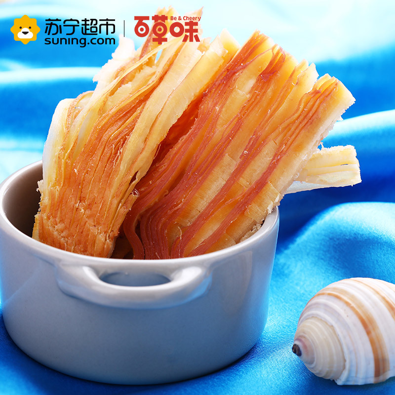 百草味（BE&CHEERY）风琴手撕鱿鱼片80g/袋 肉干类 鱿鱼片 百草味出品