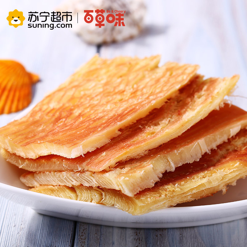 百草味（BE&CHEERY）风琴手撕鱿鱼片80g/袋 肉干类 鱿鱼片 百草味出品