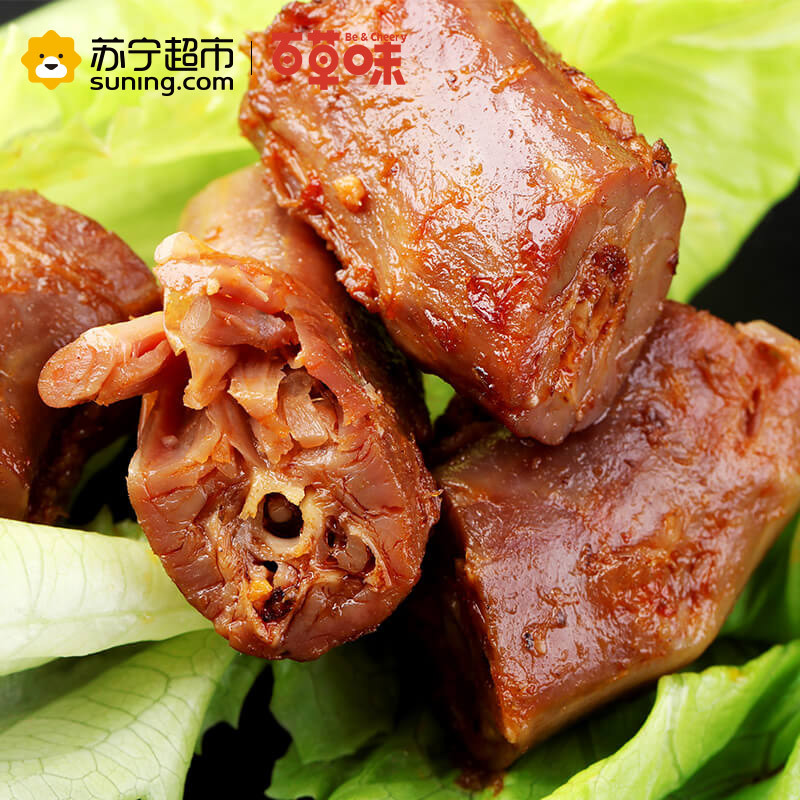 百草味（BE&CHEERY）鸭脖(甜辣)170g/袋 肉类 鸭脖 甜辣味 百草味出品