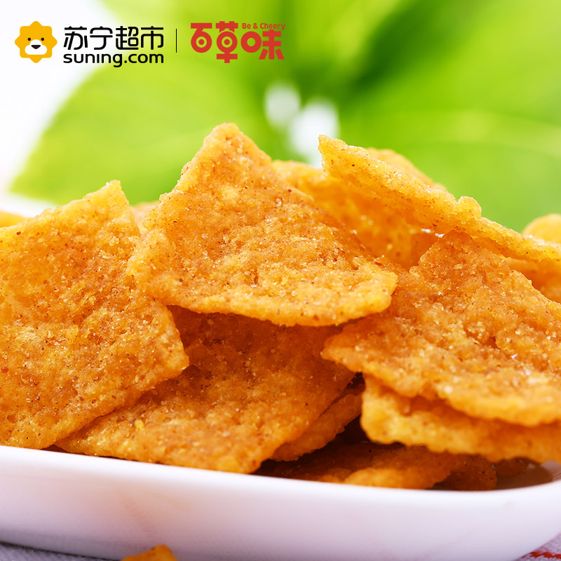 百草味（BE&CHEERY）小米锅巴（麻辣味）80g/袋 坚果炒货 锅巴 麻辣味 百草味出品