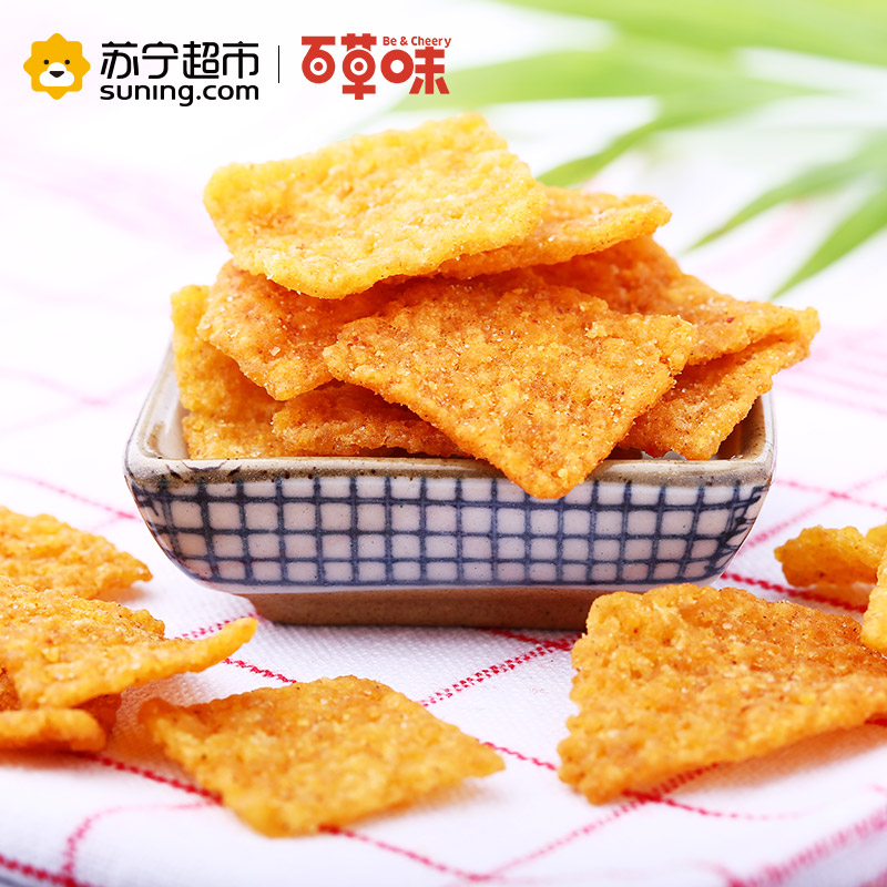 百草味（BE&CHEERY）小米锅巴（麻辣味）80g/袋 坚果炒货 锅巴 麻辣味 百草味出品