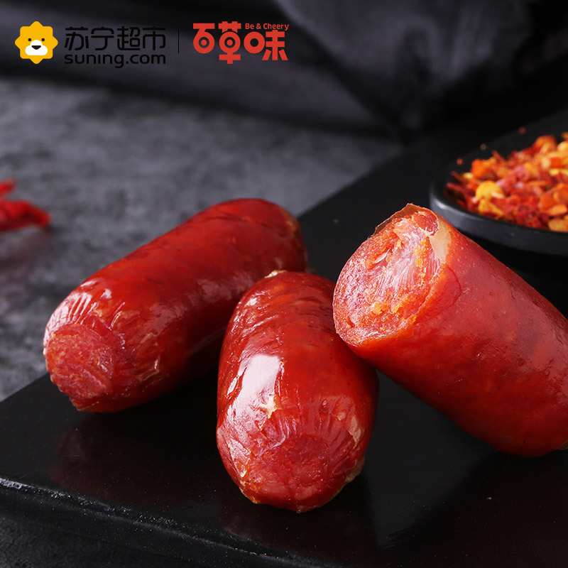 百草味（BE&CHEERY）炭烤脆骨肠（麻辣味）180g/袋 肉类 香肠 百草味出品