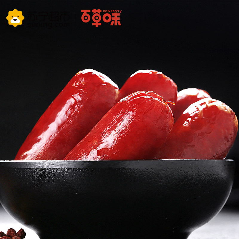 百草味（BE&CHEERY）炭烤脆骨肠（麻辣味）180g/袋 肉类 香肠 百草味出品