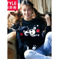 韩都衣舍2018韩版女装秋装新款卡通图案字母印花上衣T恤AA11444玎