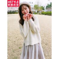 韩都衣舍2018秋装新款女韩版吊带裙子网纱两件中长连衣裙RW8112瑒