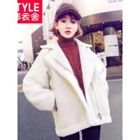 韩都衣舍2018冬装新款女装韩版学生宽松外套棉衣JW12406筱0815