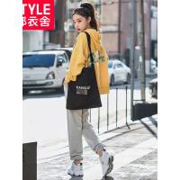 韩都衣舍2018韩版女装秋装新款宽松开衫BF印花短外套OY8460焕1116