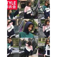 韩都衣舍2018冬季新款韩版宽松长袖学生ins原宿风卫衣女OU12714堯