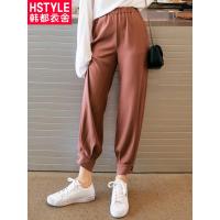 韩都衣舍2018韩版女装冬装束脚灯笼裤宽松长裤萝卜裤GS10002緈
