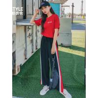 韩都衣舍2019夏装新款女装韩版裤装套装短袖时尚套装LZ8582烎