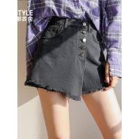 韩都衣舍2019新款女装春装韩版潮休闲牛仔裙裤半身裙LZ8458烎0226