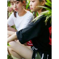 【DALOKA联名】韩都衣舍2019夏装学生休闲短袖T恤女EB0012璎