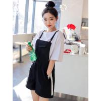 韩都衣舍2019夏装新款女装韩版宽松显瘦短裤背带裤休闲裤MY1259沐