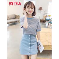 韩都衣舍2019韩版女装夏装新款时髦心机两件套时尚套装LU8519荃