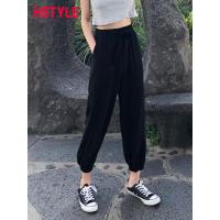 韩都衣舍2019夏装新款女装学生灯笼裤萝卜裤休闲潮裤子LZ9094烎