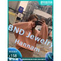 韩都衣舍2019秋新款韩版女装上衣长袖慵懒风纯色宽松卫衣PT9226禧