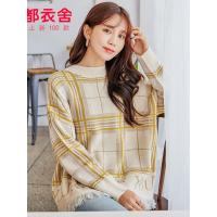 韩都衣舍2019韩版女装秋装新款宽松套头流苏针织衫毛衣GS10059緈