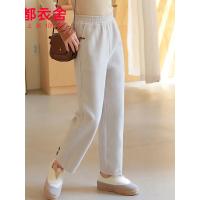 韩都衣舍2019秋装新款女装韩版宽松哈伦仿毛呢休闲裤MY1386沐0912