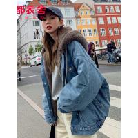 韩都衣舍2019冬装新款女韩版宽松显瘦加厚短款连帽棉衣GW10613煜