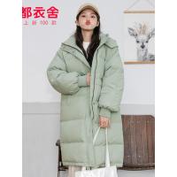 韩都衣舍2019韩版冬装新款连帽宽松中长款休闲女羽绒服PC9147晽