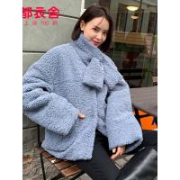 韩都衣舍2019韩版女装冬装新款百搭直筒显瘦短款棉衣棉服MR9090璎