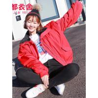 韩都衣舍2019冬装新款女装韩版潮宽松加厚棉衣上衣女NF10477棽