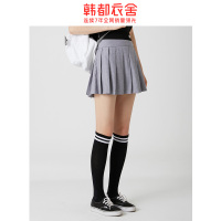 韩都衣舍2020夏装新款女装高腰A字刺绣短款半身裙学生潮RE7381瑭