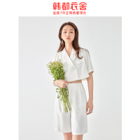 韩都衣舍2020夏季新款女装心机两件套宽松休闲时尚套装RJ5126禧