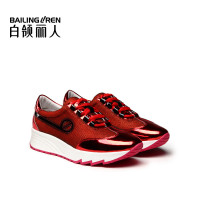 白领丽人春新欧美时尚运动休闲女鞋圆头休闲鞋