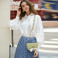 2019新款包包女高级感洋气百搭小清新迷你马鞍包ins风简约斜挎包