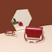 TOUTOU2019秋季新款迷你撞色烟盒包简约百搭网红小包包单肩斜挎包