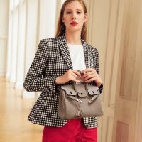妙迪包包女2019时尚潮款潮铂金包韩版百搭单肩斜挎手提包头层牛皮