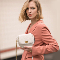 妙迪小香风马鞍包系列2019新款网红迷你斜挎包女复古链条包小包包