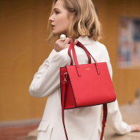 牛皮手提包2019新款时尚气质女神小方包