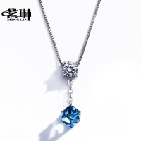 采用施华洛世奇元素水晶晶凝项链女 锁骨链森系简约韩版