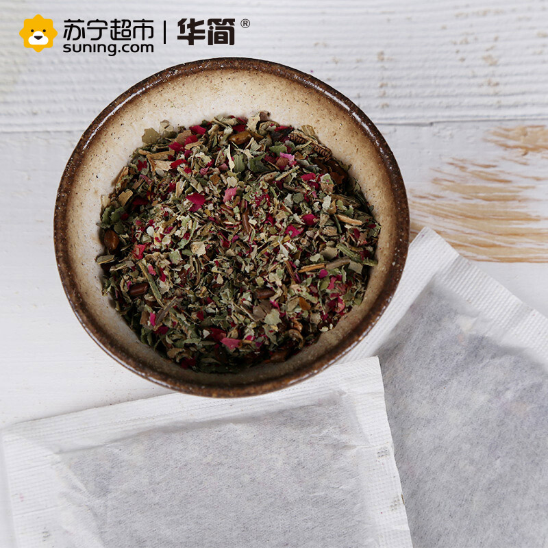 【苏宁超市】华简 茶叶 花草茶 冬瓜荷叶茶 袋泡茶包 120g盒装