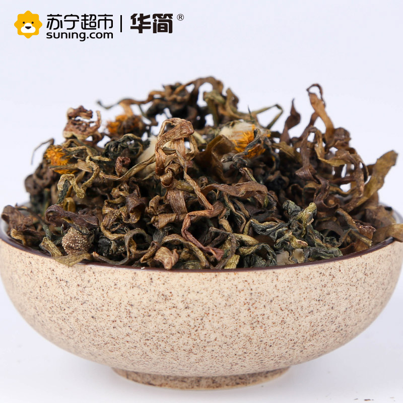 【苏宁超市】华简 茶叶 花草茶 蒲公英茶 婆婆丁 60g（30g*2罐）罐装（再买一罐八宝茶）