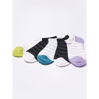 OICI竹纤维休闲女船袜混色5双装CT2213007