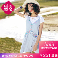 裂帛刺绣吊带裙连衣裙夏装新款浪漫ins超火的温柔仙裙