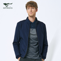 七匹狼夹克男装2017秋季男士立领中青年外套上装