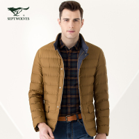 【专柜同款】七匹狼羽绒服男士休闲时尚中长款轻薄羽绒服冬外套