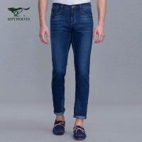 【专柜同款】七匹狼牛仔裤中青年时尚休闲商务修身牛仔长裤