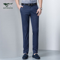 七匹狼休闲裤中青年男士商务时尚休闲裤夏季修身长裤斜袋