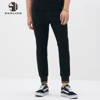 圣沃斯运动裤男士裤子春季哈伦裤小脚裤韩版潮裤针织休闲裤修身_3