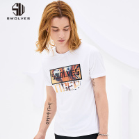 男短袖T恤潮流男装2018早春半袖体恤衫圆领个性原宿男上衣服