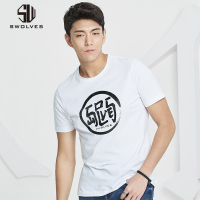 短袖男潮夏季港风T恤圆领黑白色体恤打底衫韩版半袖上衣夏装男装