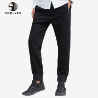 圣沃斯九分裤男裤子韩版潮流休闲裤修身外裤小脚库收口裤子男长裤